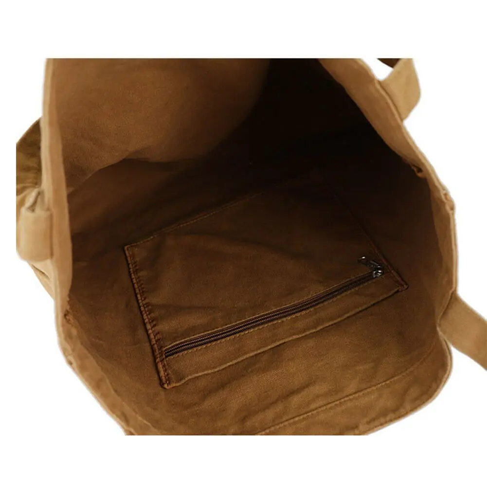 2019 New Women Casual Canvas Solid Shopper Handbag Lady Open Big Capacity Contracted Shoulder Bag Totes Purse