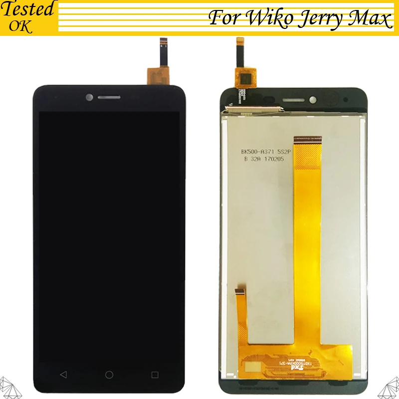 100% протестированный для Wiko jerry Max ЖК-дисплей + сенсорный экран дигитайзер