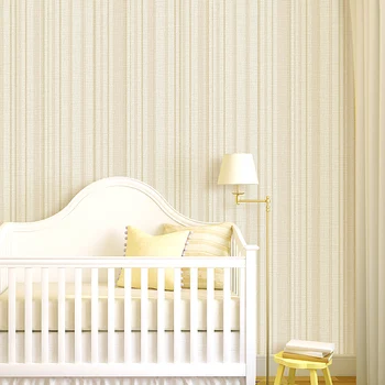 

Simple Modern 3D Vertical Striped Non-woven Fabric Wallpaper For Walls Roll Living Room Bedroom Plain Pure Color Wall Paper Wall