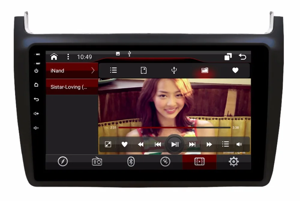 Best OTOJETA DSP stereo carplay android 8.1.2 car radio for 2015 2016 Polo navigation Gps Ips screen video player tape recorder 4