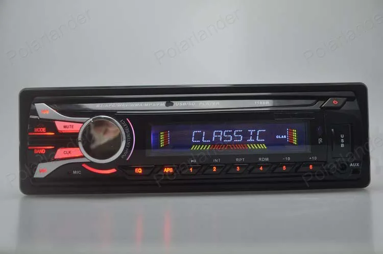 bluetooth в тире автомобиля радио Съемная передняя панель Seperable Передняя панель 1-Din Стерео FM USB/SD AUX аудио MP3 плеер