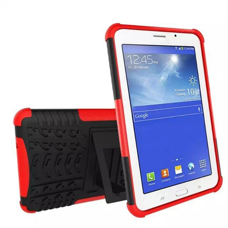

Military Shockproof Case Cover Stand Heavy Duty For For Samsung For Galaxy Tab E Lite 7.0 T113 Safe Silicone Cover Case For Kid