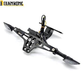 

For MOTO GUZZI Motorcycle CNC Rear License Plate bracket folding with LED Light ELDORADO MGX21 NORGE 1200/GT8V STELVIO