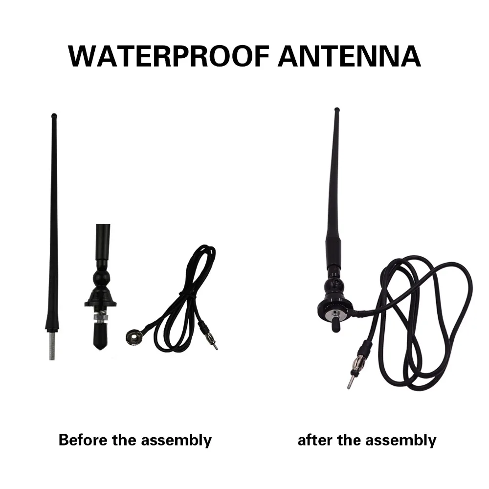 Marine Radio FM AM Antenna Aerial Waterproof Rubber Duck Dipole Flexible FM Modulators For Car