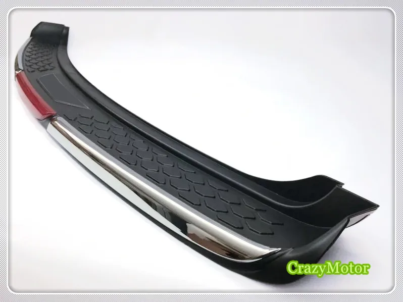 

For Isuzu MU-X 2013-2017 1pcs ABS Plastic Outer rear bumper foot plate cover trim accessories car styling