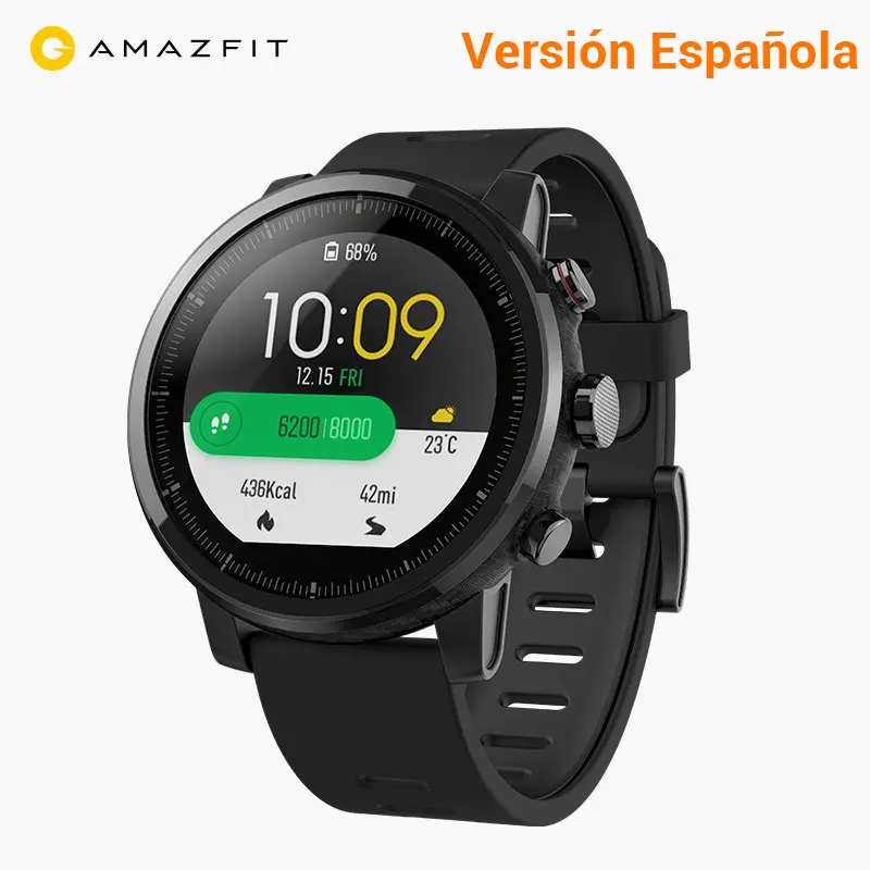 [Поддерживает испанский]Xiaomi Huami Amazfit Stratos Pace 2 Смарт-часы для мужчин gps PPG монитор