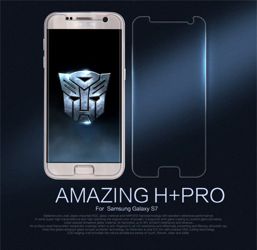 Сенсорный экран Экран для samsung galaxy s7 защита экрана Nillkin удивительное закаленное