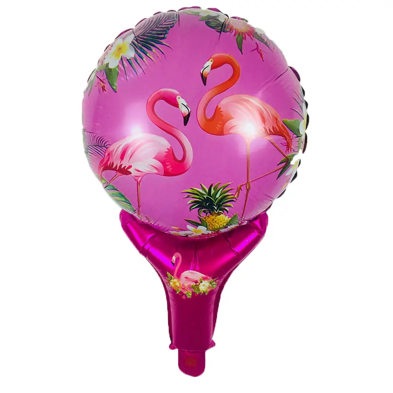 1psc Фламинго ручной светильник алюминиевые воздушные шары детская игрушка воздушный шар День рождения Свадебная вечеринка украшения