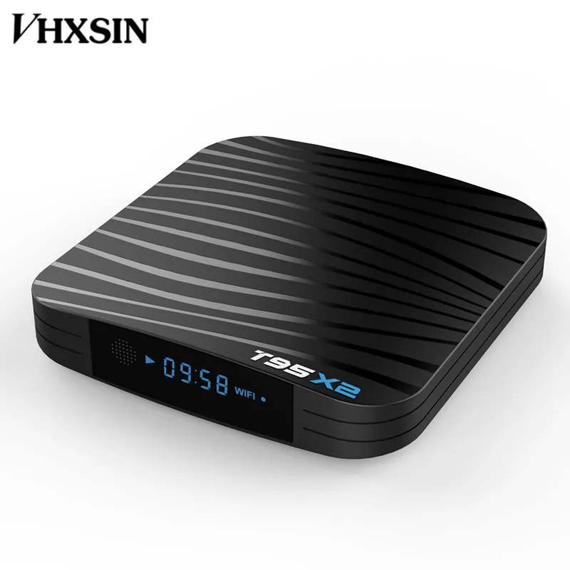 ТВ-приставка VHXSIN 20 шт./лот T95X2 Android 8 1 S905X2 Quad core A53 Davlin MP2 IPTV HD 2 USB 3 0 4k телеприставка |