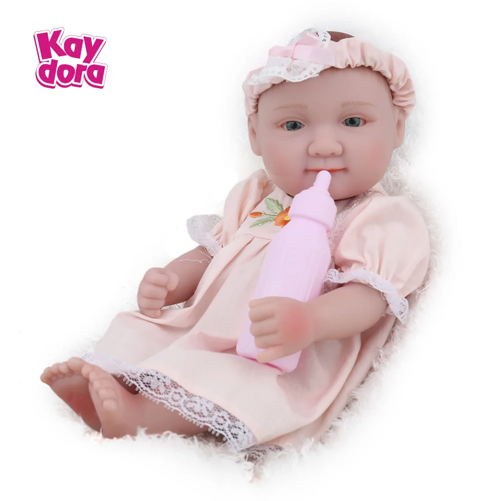 

KAYDORA 10 inch 25cm Full Silicone Reborn Baby Dolls New Arrival Mini Real Dolls Realistic Kids Reborn Babies Bath Toy 2 Colors