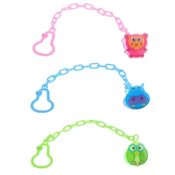 

2018 NEW Baby Infant Kids Pacifier Chain Clip Animal Cartoon Dummy Soother Nipple Holder