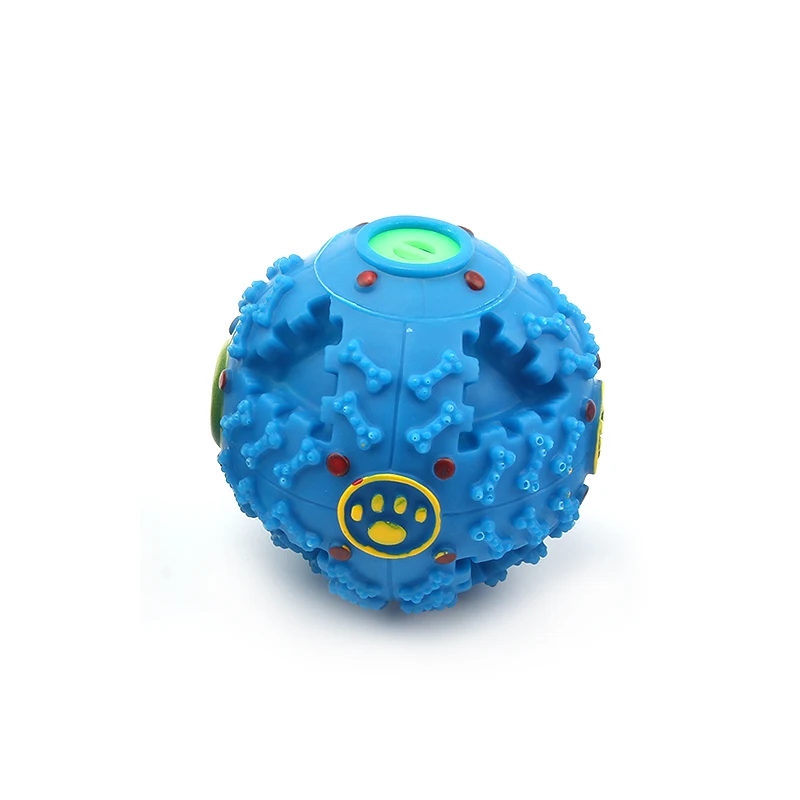 Мячик-игрушка для домашних животных утечка пищи Жевательная собака игрушки пищащие прорезывание зубов закуска Еда звук мяч