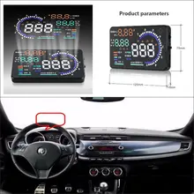 Автомобильный дисплей HUD Head Up для Alfa Romeo Guilia-безопасный экранный проектор отражающее лобовое стекло
