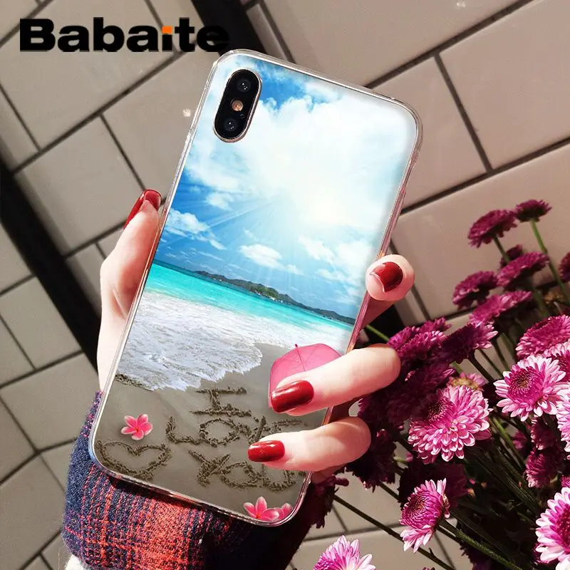 Summer beach palm