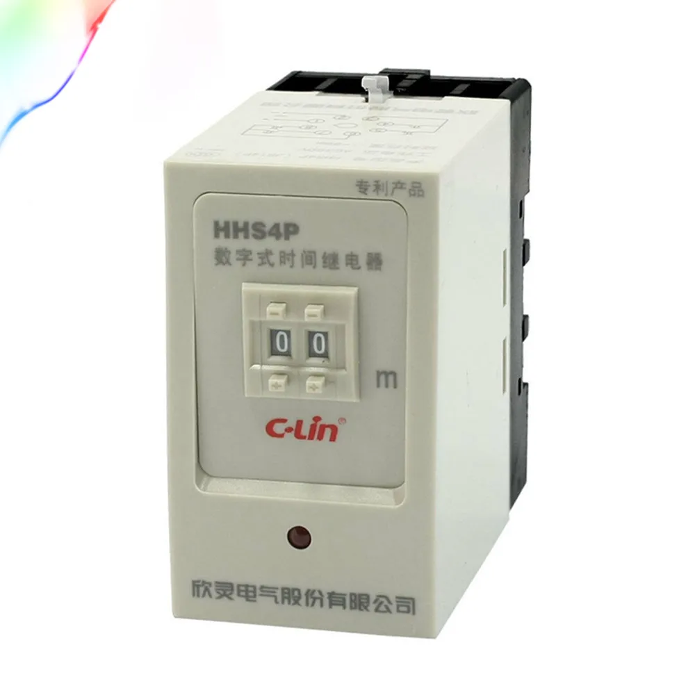 Digital Time Relay Delay Timer Telay JS14P DC24V AC220V AC380V 9.9S 99S 99M 99H With Base Socket | Обустройство дома
