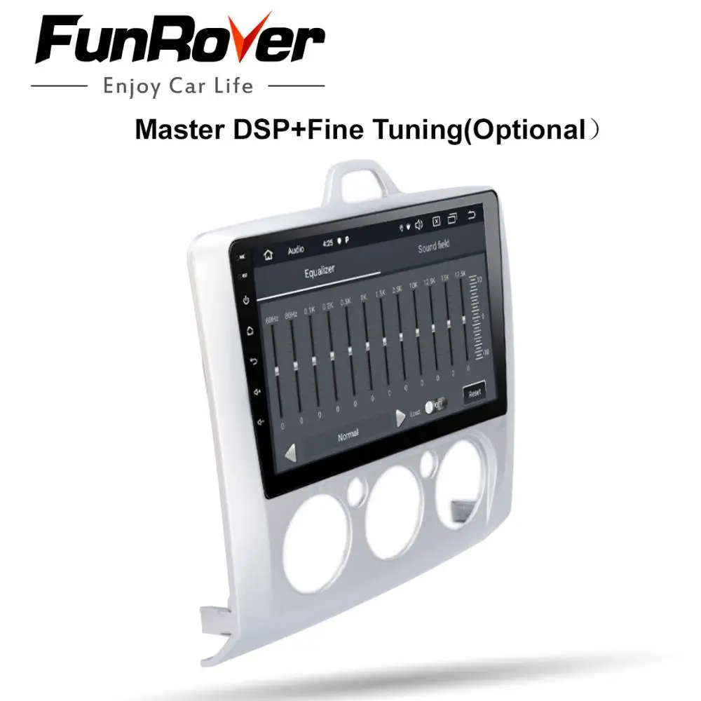 Clearance Funrover 2.5D+IPS 2 din androi 9.0 Car dvd Radio For Focus 2 Exi MT Mondeo Galaxy S-max smax Kuga c-max 2004 -2011gps multimedia 2