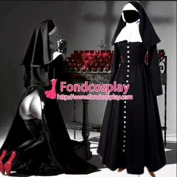 

Gothic Sissy Maid Nun Dress Outfit Cosplay Costume Tailor-made[G883]