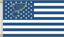 3x5ft St. Louis Blues NHL Stars and Stripes US senior hockey team logo 3X5FT, free shipping