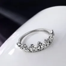 Silver Crown Shaped Ring