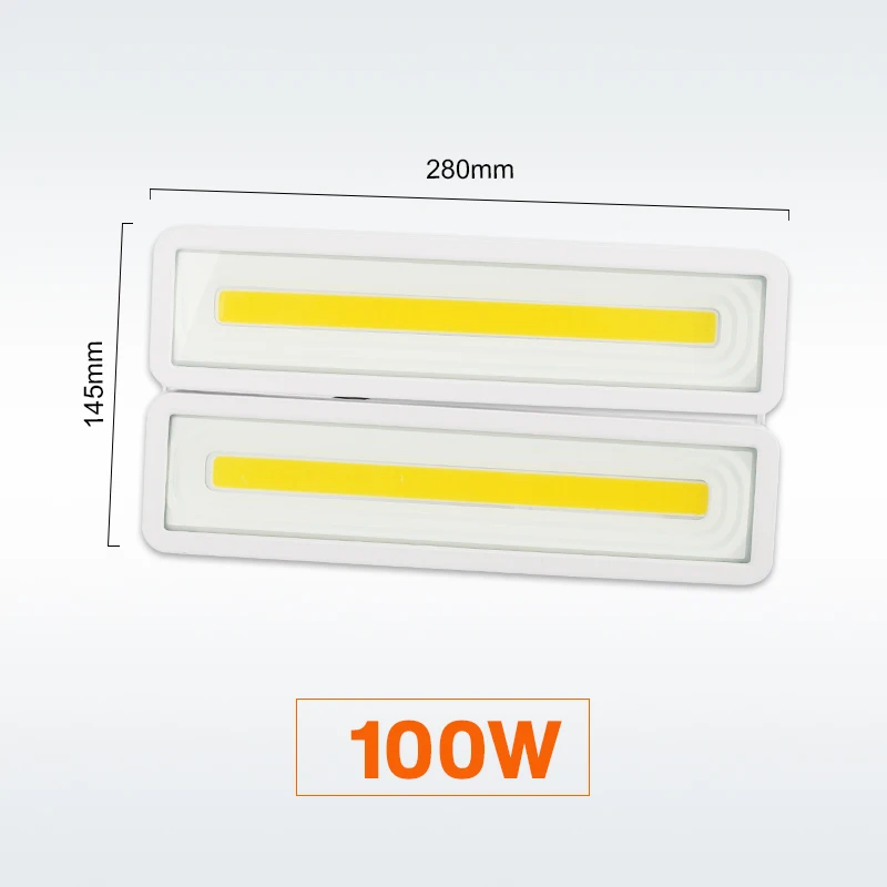 [Эко Cat] Водонепроницаемый IP66 прожектор светодиодный 50 Вт 100 Вт 150 Вт 200 Вт 220 В 240 В проектор открытый светодиодный проектор flooflights - Испускаемый цвет: 100W White