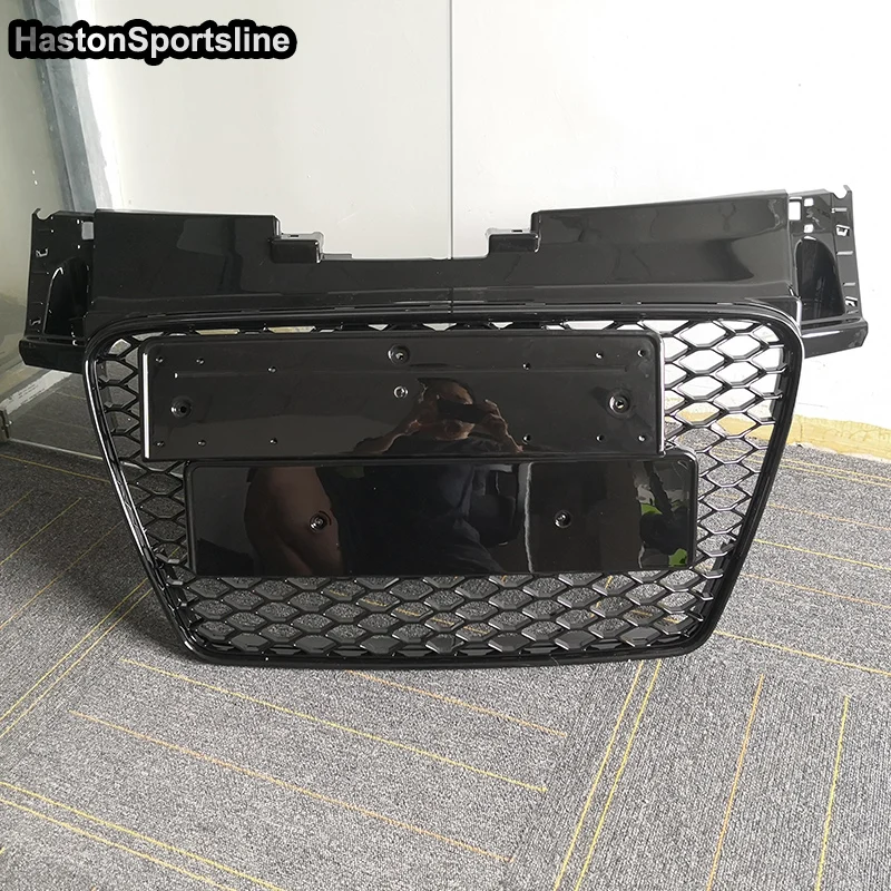 

TT Modified TTRS Style Black Front Hood Center Grille Grill for Audi TT TTS TTRS 2008 2009 2010 2011 2012 2013 2014
