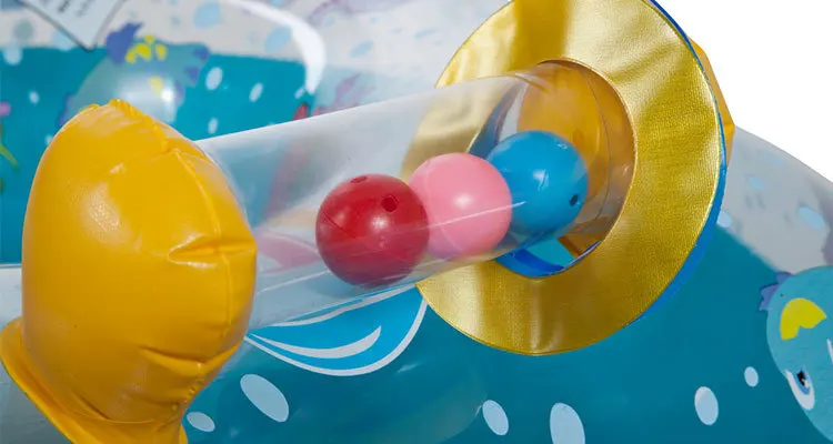 Inflatable baby swimming neck ring mother child swim circle double swim float seat