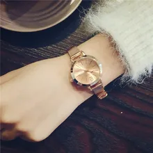 Роскошные элегантные женские золотые часы из нержавеющей стали женские модные часы-браслет женские дизайнерские простые кварцевые наручные часы