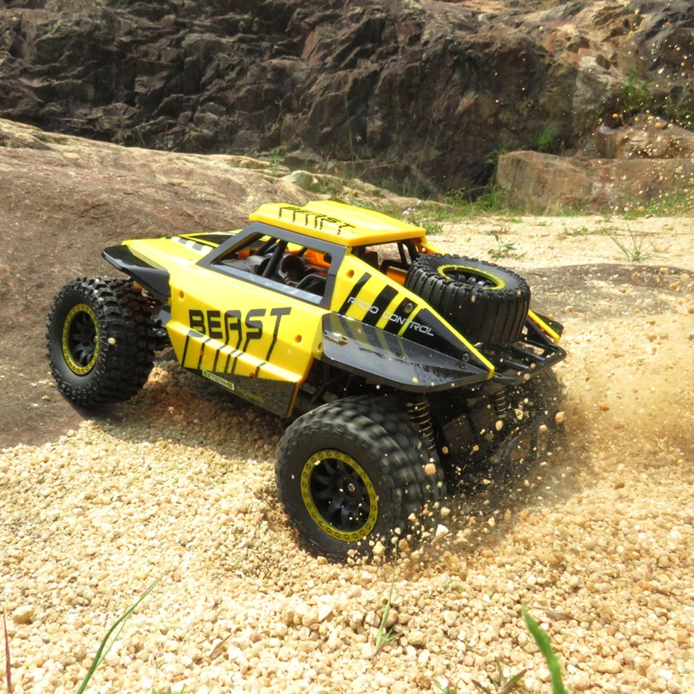 Flytec RC Car 118 4WD Rock Crawlers Driving Car Drive Bigfoot Car Remote Control Car Model Off-Road Vehicle Toy (6)