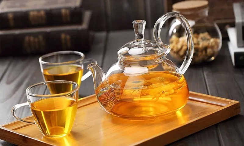 Дутый боросиликатный стеклянный чайник с чайным фильтром, термостойкий цветочный чайный горшок для дома и офиса, чайные инструменты, аксессуары, посуда для напитков