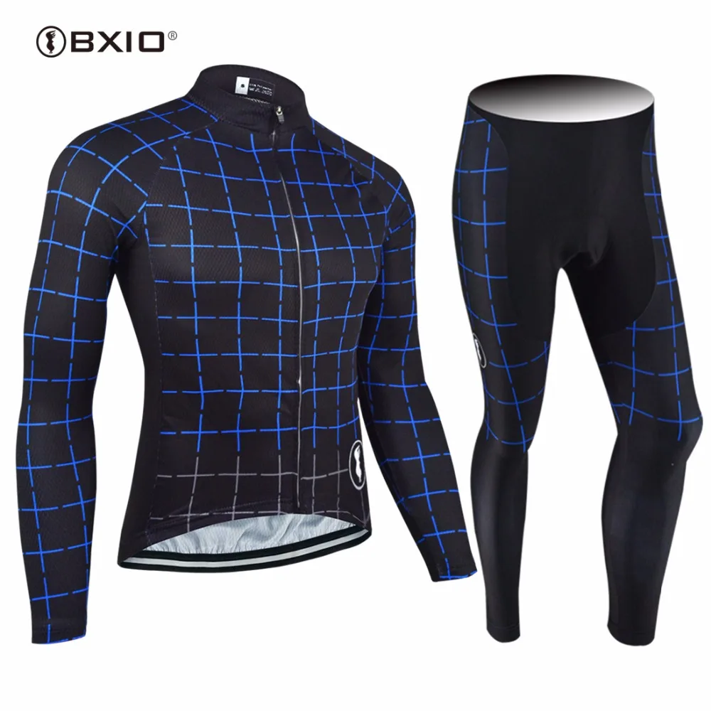 BXIO Brand Lattice Pattern Long Mesh Breathable Cycling Clothing Men