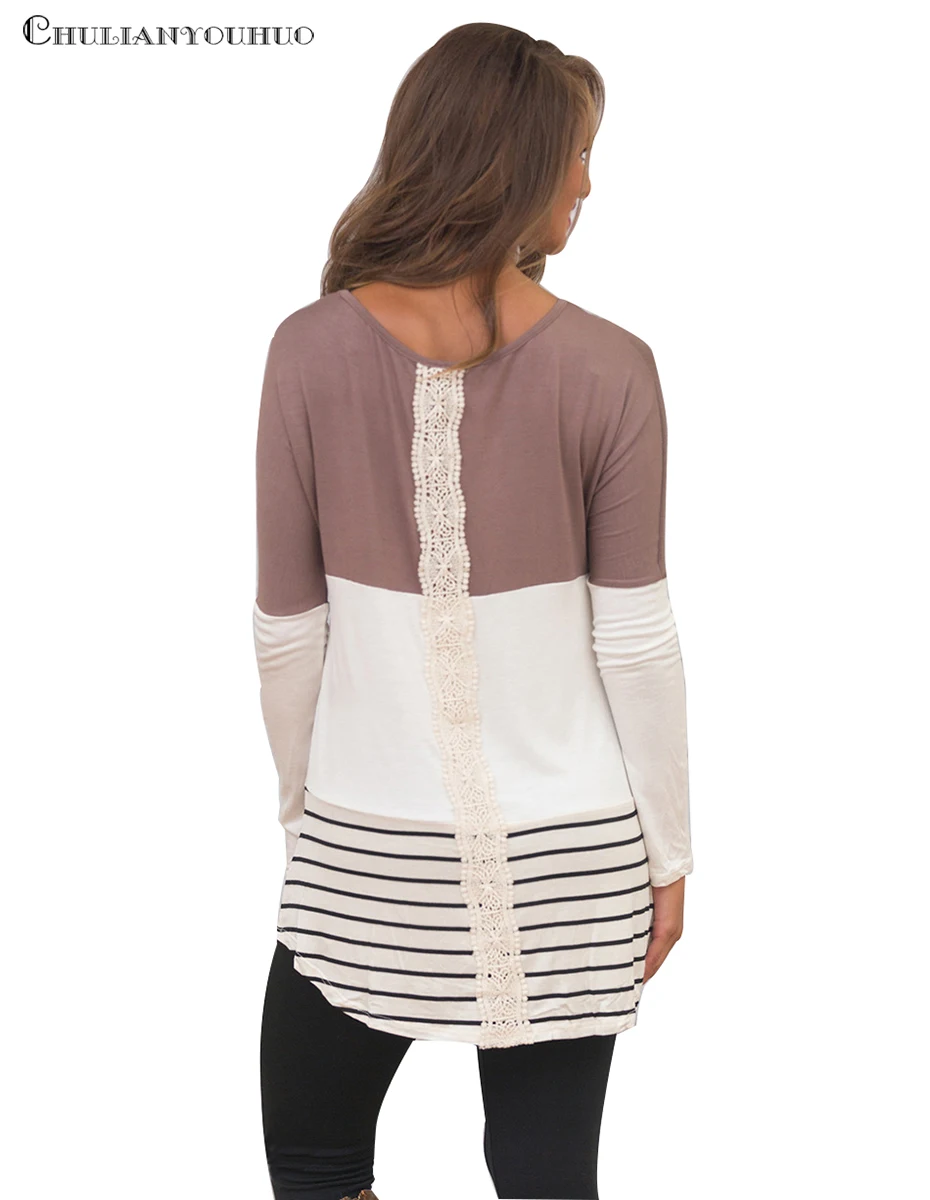 New American football T Shirt Women Tops Female Clothing Long Sleeve Cotton Casual Striped T Shirts Femme Vogue Tees Shirt Top (5)