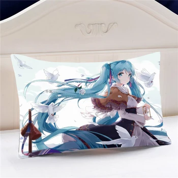 

Oct. Home Textile VOCALOID2 Anime Hachune Miku Polyester / Micro-suede / 2WT 2way 60*40CM One-sided Two-sided Pillow Case #41440