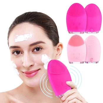 

Face Cleaning Mini Electric Massage Brush Washing Machine Waterproof Silicone Cleansing Tools Women Face Cleaning Tool Portable