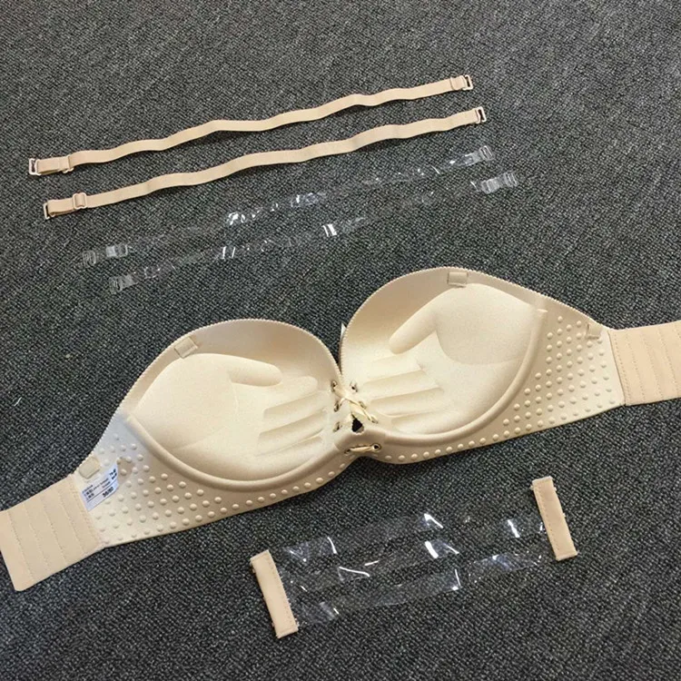 

Mozhini Small push up bra strap rope b female bra wireless lb seamless sexy underwear Gather chest tops pull LB bra for women
