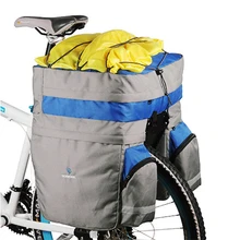 ROSWHEEL 60L горные велосипеды Сумка задняя стойка велосипеда багажник мешок на заднем сиденье велосипеды дождевик для сумок 3-в-1 Водонепроницаемый