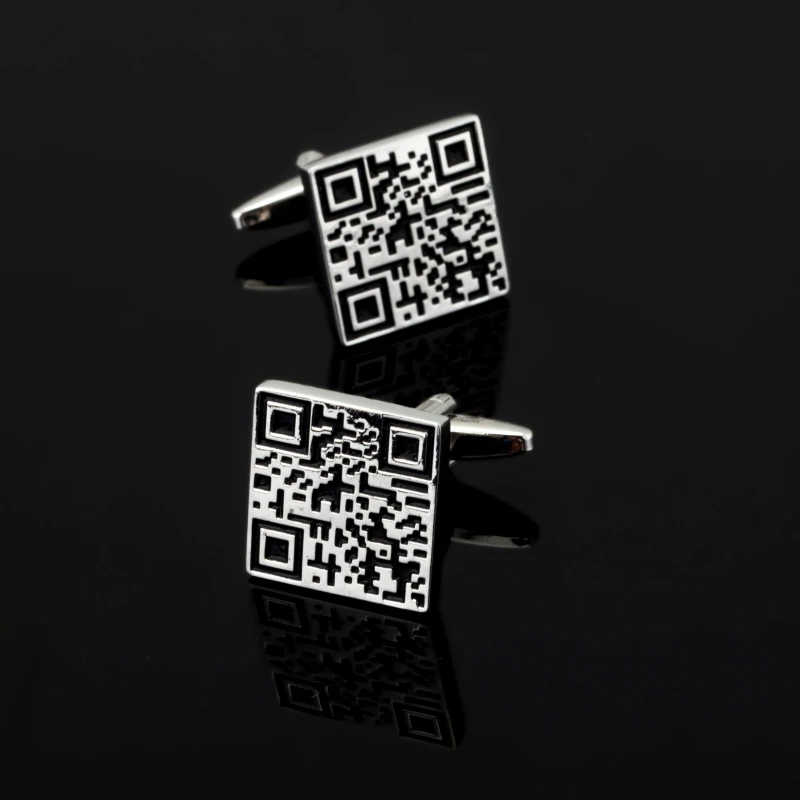 

High quality men's shirts Cufflinks other 10 pairs of two-dimensional code sales free delivery