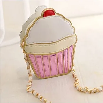 

Creative Funny Ice Cream Cake Bag Small Crossbody Bags for Women Cute Purse Handbags Party Chain Clutch Shoulder Messenger Bag
