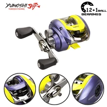 Yumoshi 6.2: 1 12+1bb мультипликаторная катушка фидер катушка рыболовная для спиннинга подшипник Влево Правой рукой Рыболовных Рыболовная Катушка катушки рыболовные рыбалка все для рыбалки зимняя