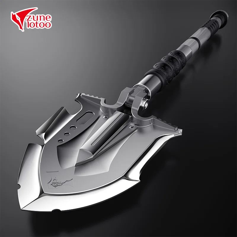 Zune Lotoo Annihilate Tactical Camping Shovel, Outdoor Survival Multitool with Battle Axe, Military Grade Folding Emergency Tool image 6