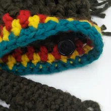 Вязаные шапки ручной работы с бородой, зимние теплые шапки для мужчин и женщин, подарки на Хэллоуин, вечерние шапочки FDC99