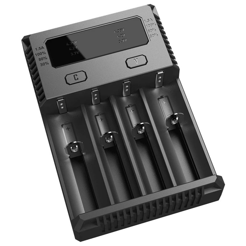 NITECORE I4 зарядное устройство OLED экран Intelli зарядное устройство+ NITECORE 18650 3500mAh 3,6 V 12.6Wh NL1835HP литий-ионный аккумулятор