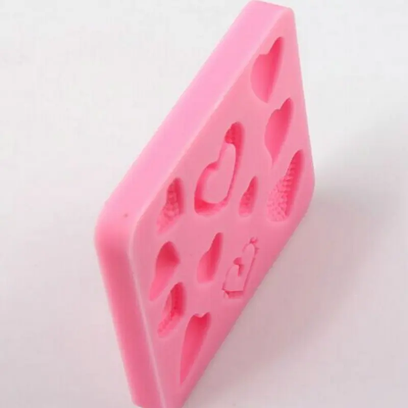 AMW Мини силиконовая форма-сердце инструменты для украшения тортов из мастики мыло ручной работы шоколадная форма для полимерной глины