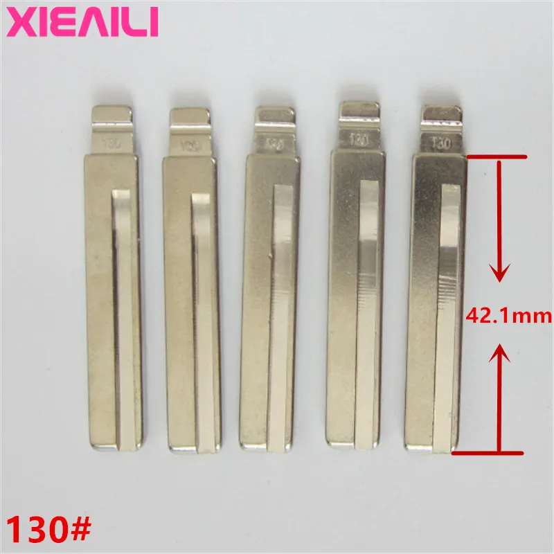 

XIEAILI 20Pcs 130# Metal Blank Uncut Flip KD Remote Key Blade For Hyundai For Kia HY20 Left Blade S167