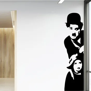 

Pretty Banksy Chaplin Wall Stickers Animal Lover Home Decoration Accessories Decor Living Room Bedroom Removable Wall Decoration