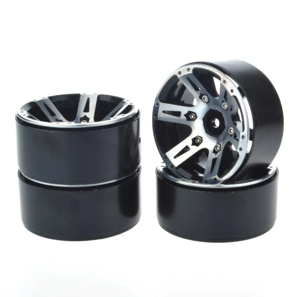 

4pcs RC Rock Crawler 1/10 scale 1.9" Beadlock Alloy Wheels Rims For RC4WD SCX10 CC01 D90