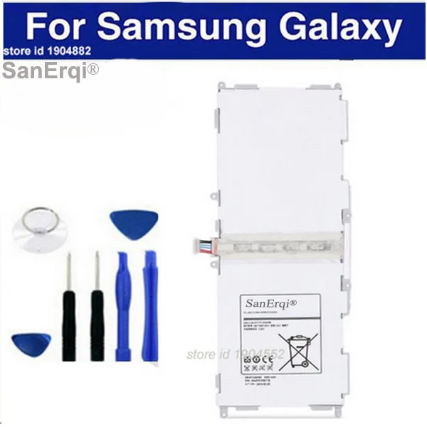 

SanErqi EB-BT530FBC For Samsung GALAXY Tab4 Tab 4 T530 T531 T535 6800mah Tablet Battery Replacement Tested Free Tools