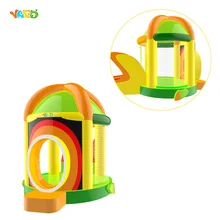 Round Inflatable Combo Slide font b Bouncer b font Bounce Castle for Children