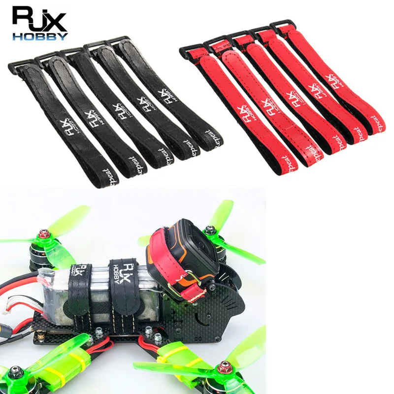 5 шт. RJXHOBBY высокопрочные Нескользящие Волшебные Ленты ремни для аккумулятора RC