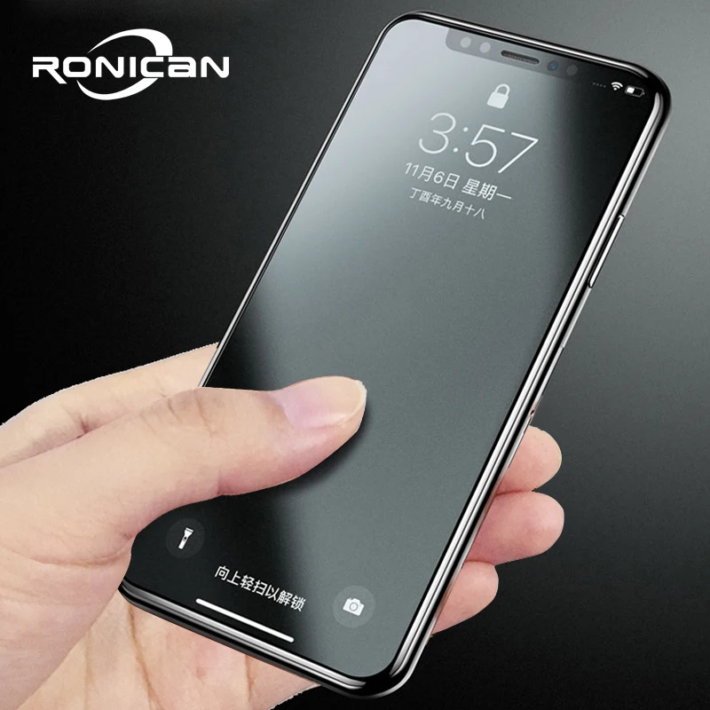 

Full Cover Frosted Tempered Glass For iPhone X XS Max Matte Screen Protector Anti Fingerprint Protective Film For iPhone XR