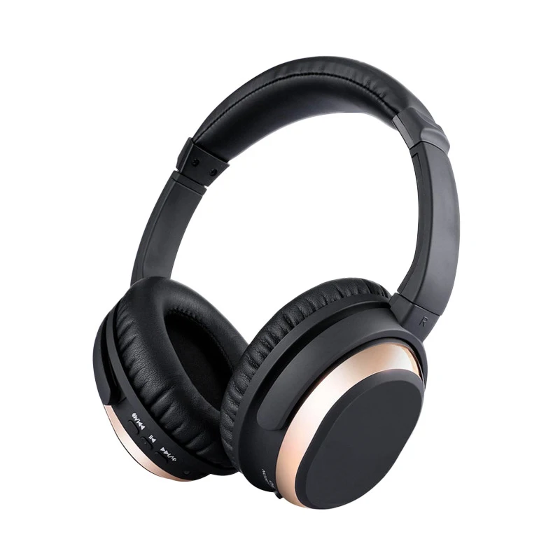

Active Noise Cancelling Headphones Over ear Wireless Bluetooth Headset with microphone for phones